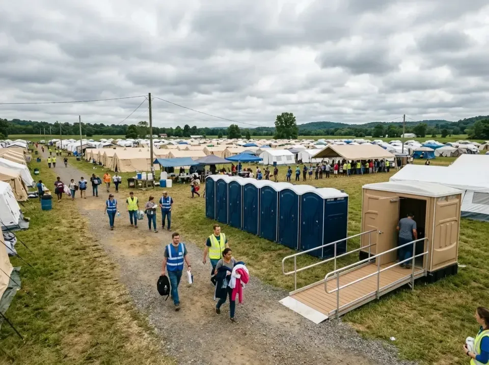 disaster-relief-camp-restrooms-010 — frequently asked questions, Dumpster & Portable Bathrooms Rental in Brownfields, LA